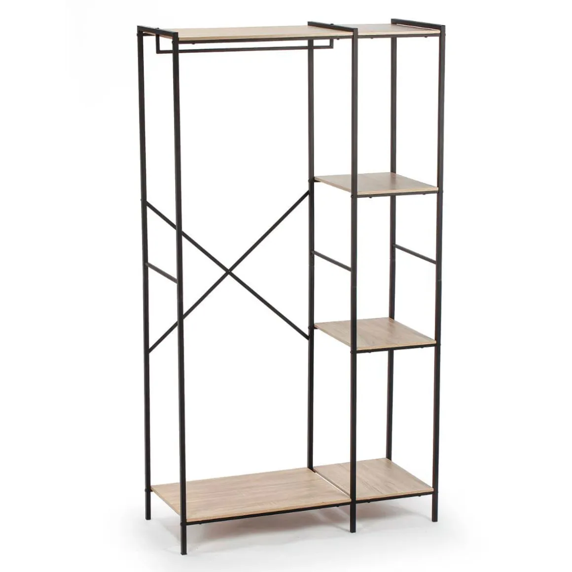 Perchero de pie MOA Vinthera diseño industrial negro 160 cm