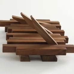 Perchero Nórdico 3 ganchos madera maciza 20x22,8x3,3 cm