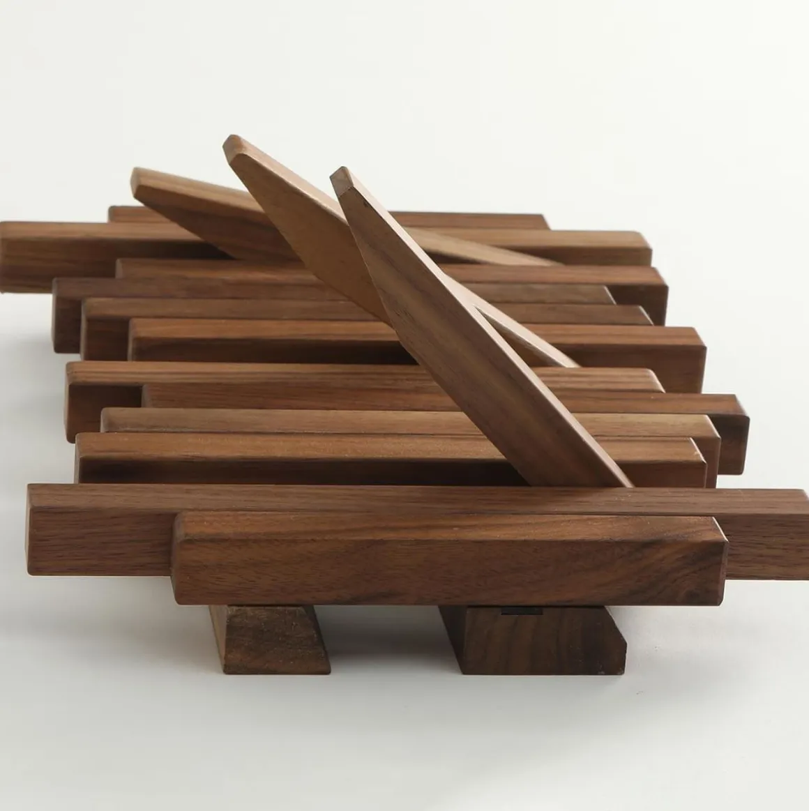 Perchero Nórdico 3 ganchos madera maciza 20x22,8x3,3 cm