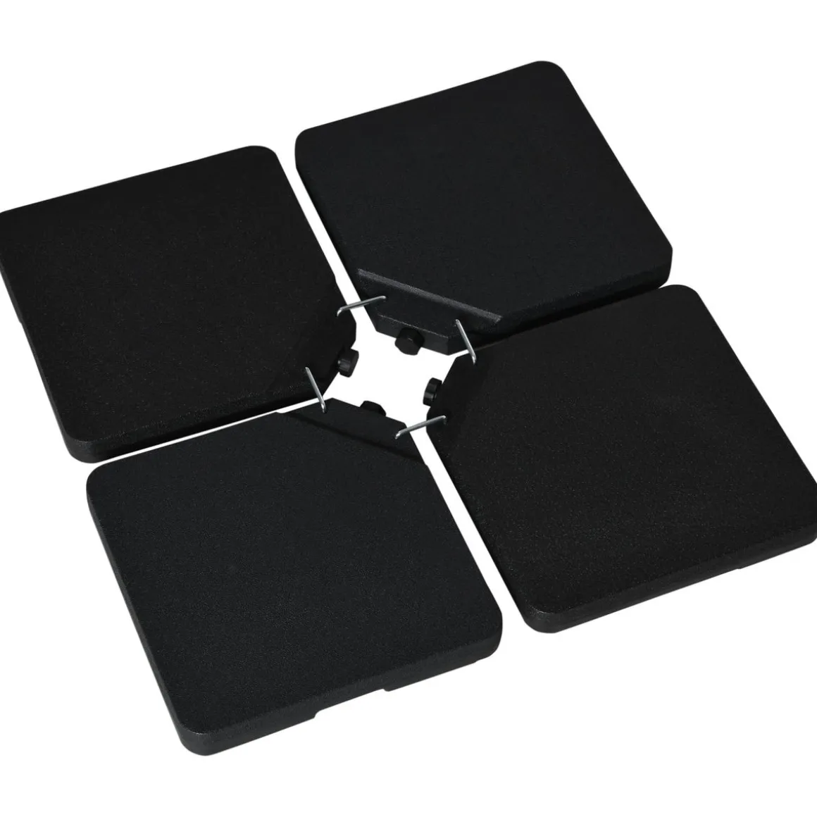 Peso para base de sombrilla Ary Outsunny 4 piezas rellenables negro