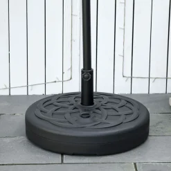 Pie de sombrilla Outsunny rellenable para postes de Ø38/48 mm