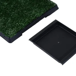 Pipican PawHut inodoro para perros efecto hierba verde 6x63x51 cm