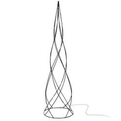 Pirámide decorativa metal LED 60 cm