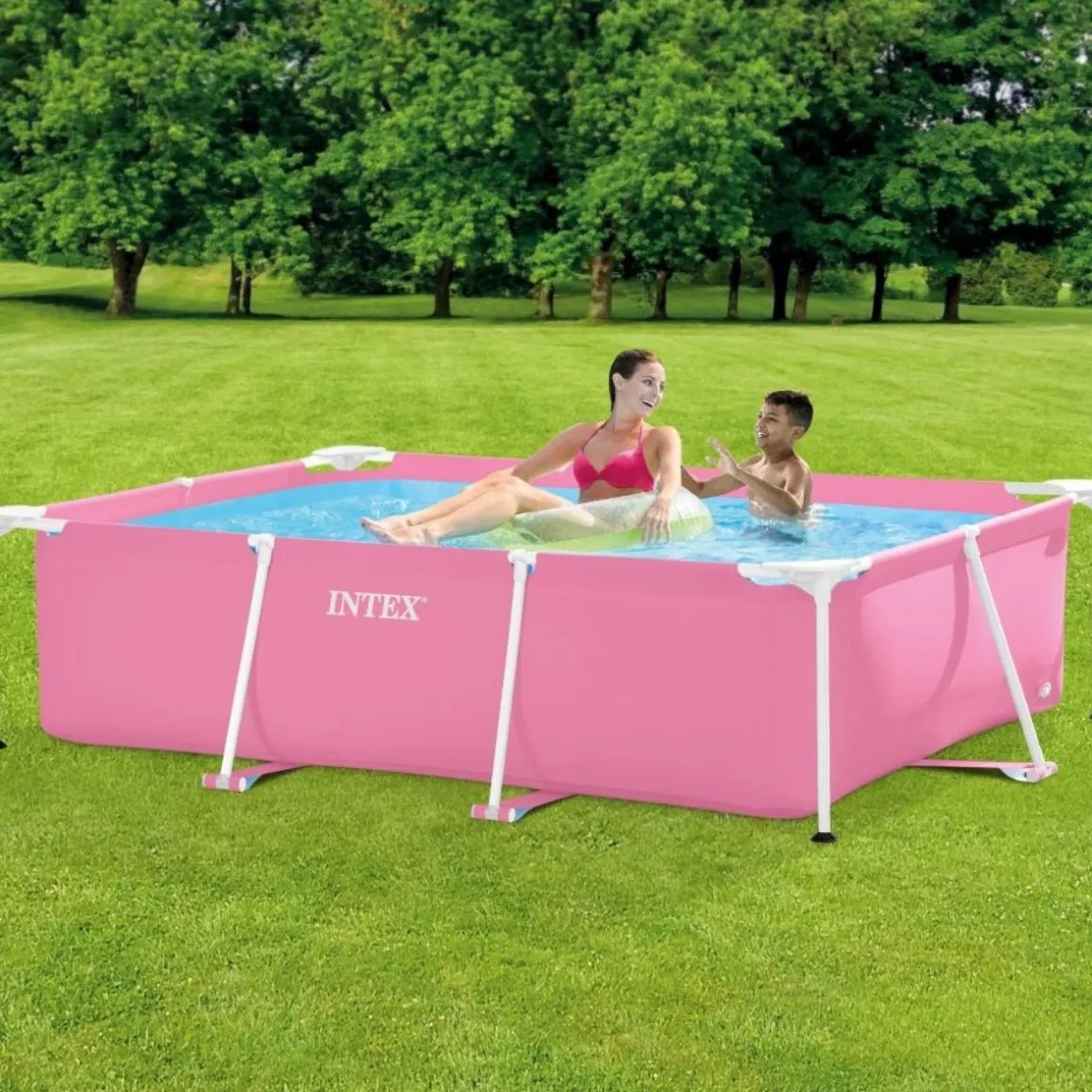 Piscina desmontable Intex Small Frame Familiar 1662L rosa 60x220x150 cm