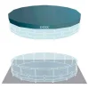 Piscina desmontable redonda Prism Frame con depuradora 14614L con accesorios gris Ø457x107 cm