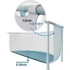 Piscina desmontable redonda Prism Frame Intex 6503L con depuradora 2006L/h +6A gris Ø366x76 cm
