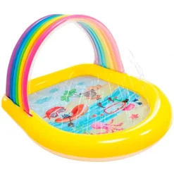 Piscina ducha Intex arcoíris 84L 86x130x147 cm