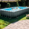 Piscina elevada Ultra XTR Frame Intex 31805L con depuradora gris 732x366 cm