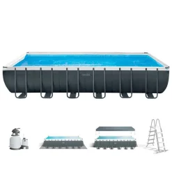 Piscina elevada Ultra XTR Frame Intex 31805L con depuradora gris 732x366 cm