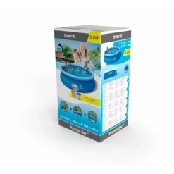 Piscina hinchable Avenli 3.618L forma redonda con depuradora azul 76xØ300 cm