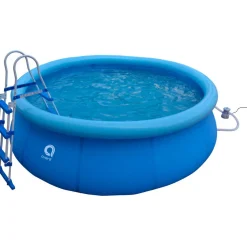 Piscina hinchable Avenli 3.618L forma redonda con depuradora azul 76xØ300 cm