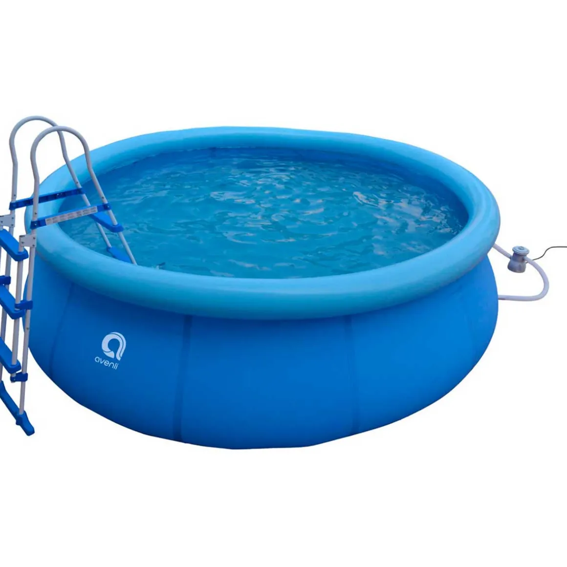 Piscina hinchable Avenli 3.618L forma redonda con depuradora azul 76xØ300 cm