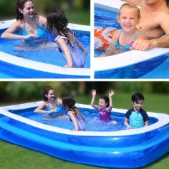 Piscina hinchable Family Jilong 1240L rectangular azul/blanco 305x183 cm