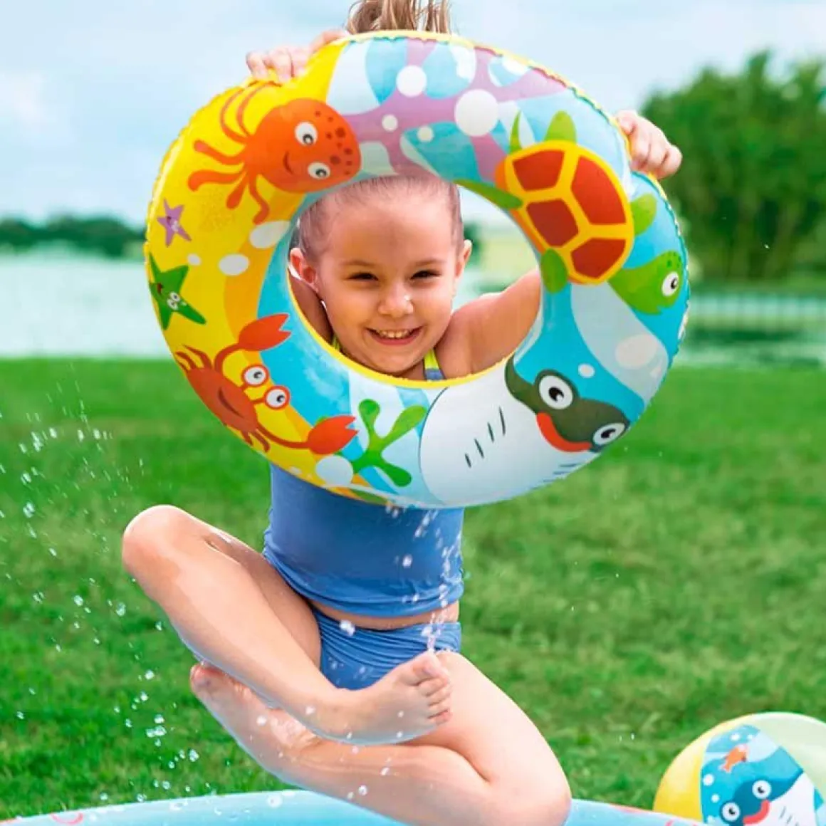 Piscina hinchable infantil Bestway 137L con accesorios +2A Ø122x20 cm