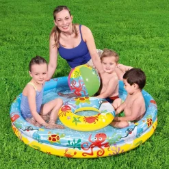 Piscina hinchable infantil Bestway 137L con accesorios +2A Ø122x20 cm