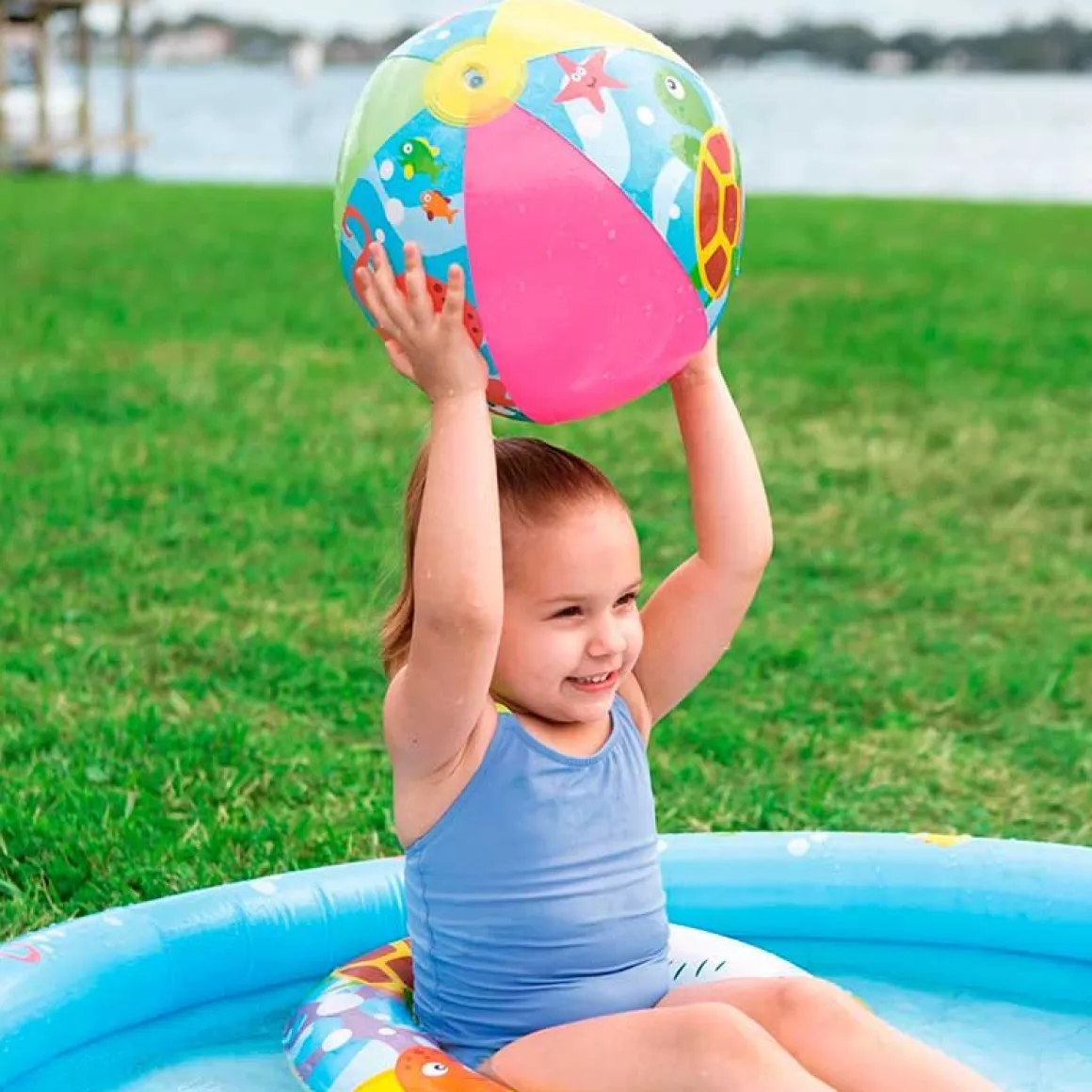 Piscina hinchable infantil Bestway 137L con accesorios +2A Ø122x20 cm