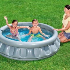 Piscina hinchable infantil Bestway nave espacial 512L +3A plata Ø152x43 cm