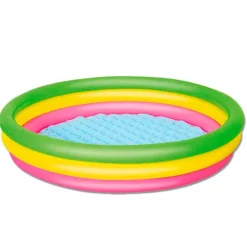 Piscina hinchable infantil 211L +2A tricolor Ø152x30 cm