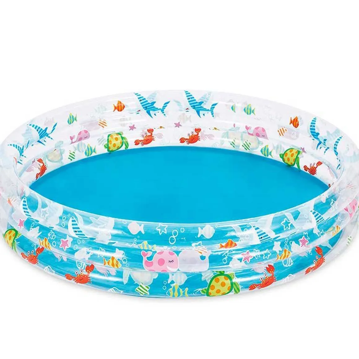 Piscina hinchable infantil Summer Wave redonda 214L con motivos marinos +3A multicolor Ø152x30,5 cm