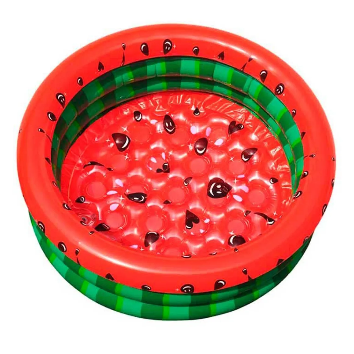 Piscina hinchable infantil Sandía Solmar 100L +2A rojo/verde Ø100x30 cm