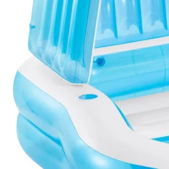 Piscina hinchable Intex con sillón y toldo 530L +3A blanco/azul 135x191x229 cm