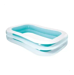 Piscina hinchable Intex familiar 770L rectangular +6A azul/blanco 76x262x175 cm