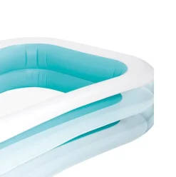 Piscina hinchable Intex familiar 770L rectangular +6A azul/blanco 76x262x175 cm