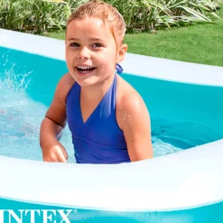 Piscina hinchable Intex rectangular 1020L +6A blanco/azul 56x183x305 cm
