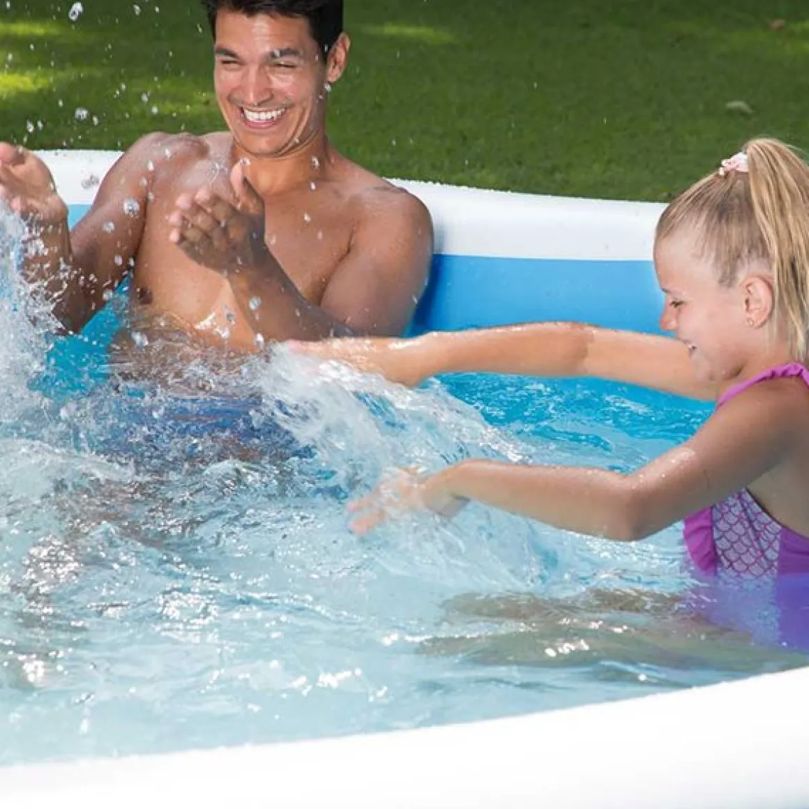 Piscina hinchable octogonal 1430L azul Ø279x51 cm