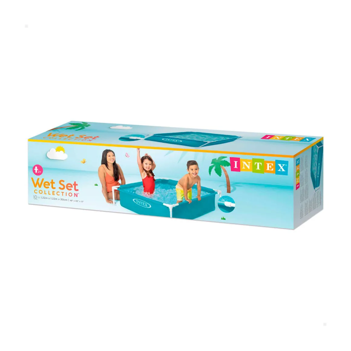 Piscina infantil Small Frame Intex cuadrada 342L +2A 30x122x122 cm