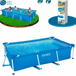 Piscina rectangular Small Frame Intex 28273 familiar 7127L 450x220 cm