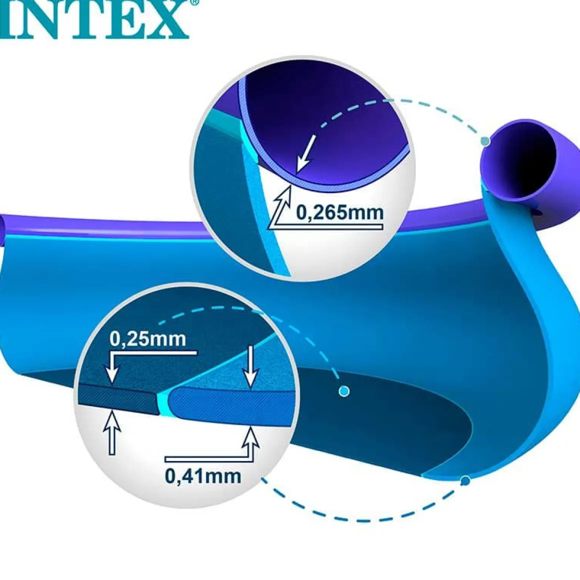 Piscina redonda hinchable Easy Set Intex 1942L con depuradora azul Ø244x61 cm