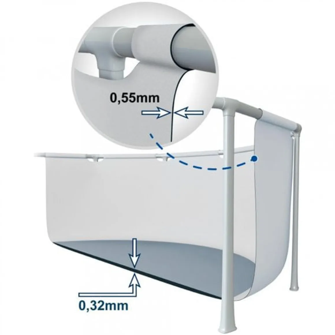 Piscina redonda Prism Frame Intex 26700NP +6A 4485L Ø305x76 cm