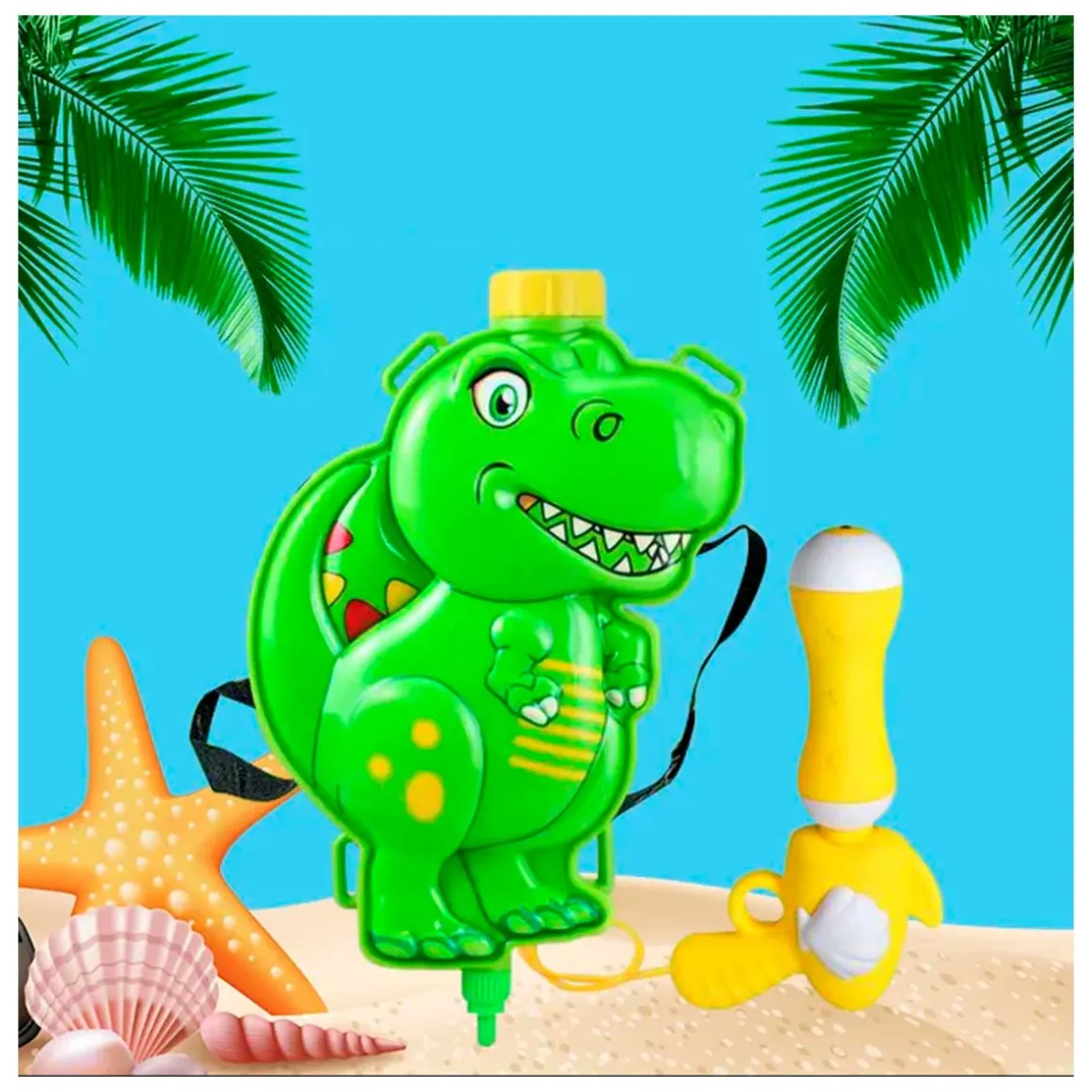 Pistola de agua mochila dino +3A 33x46x8 cm