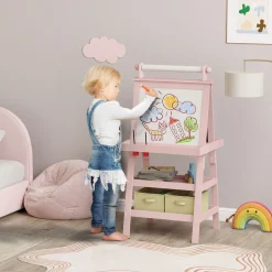Pizarra infantil Barra Aiyaplay 3 en 1 108x51x50 cm