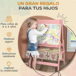 Pizarra infantil Forest Aiyaplay 3 en 1 93x54x46,5 cm