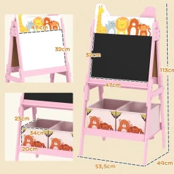 Pizarra infantil Safari Aiyaplay 2 en 1 113x53,5x49 cm
