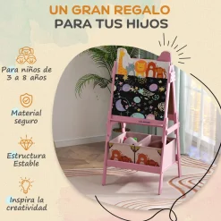 Pizarra infantil Safari Aiyaplay 2 en 1 113x53,5x49 cm