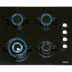Placa Cata CIB-6031BK Cristalgas 4 fuegos 59cm