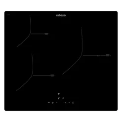 Placa de inducción Edesa EIT-6328 R 7100W 3 zonas negro 59 cm