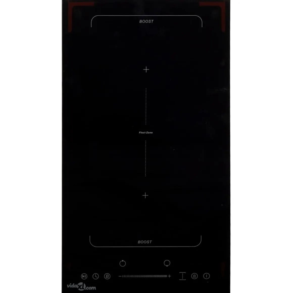 Placa de inducción Flexizone Vida XL 3500W 2 zonas control táctil negro 52 cm
