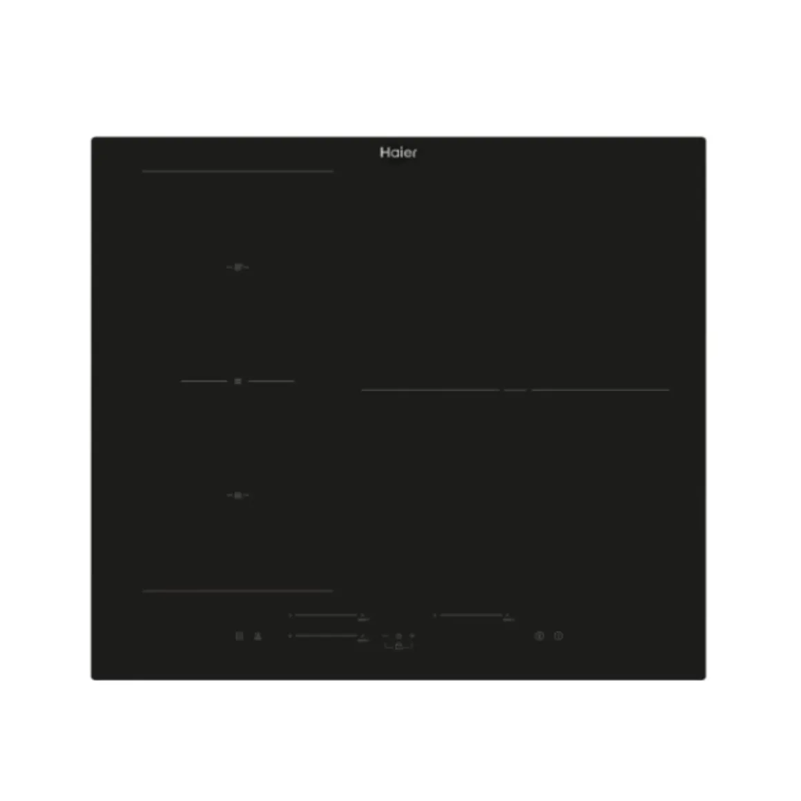 Placa de inducción Haier HAIS63MC/G3 3 fuegos temporizador negro 59 cm