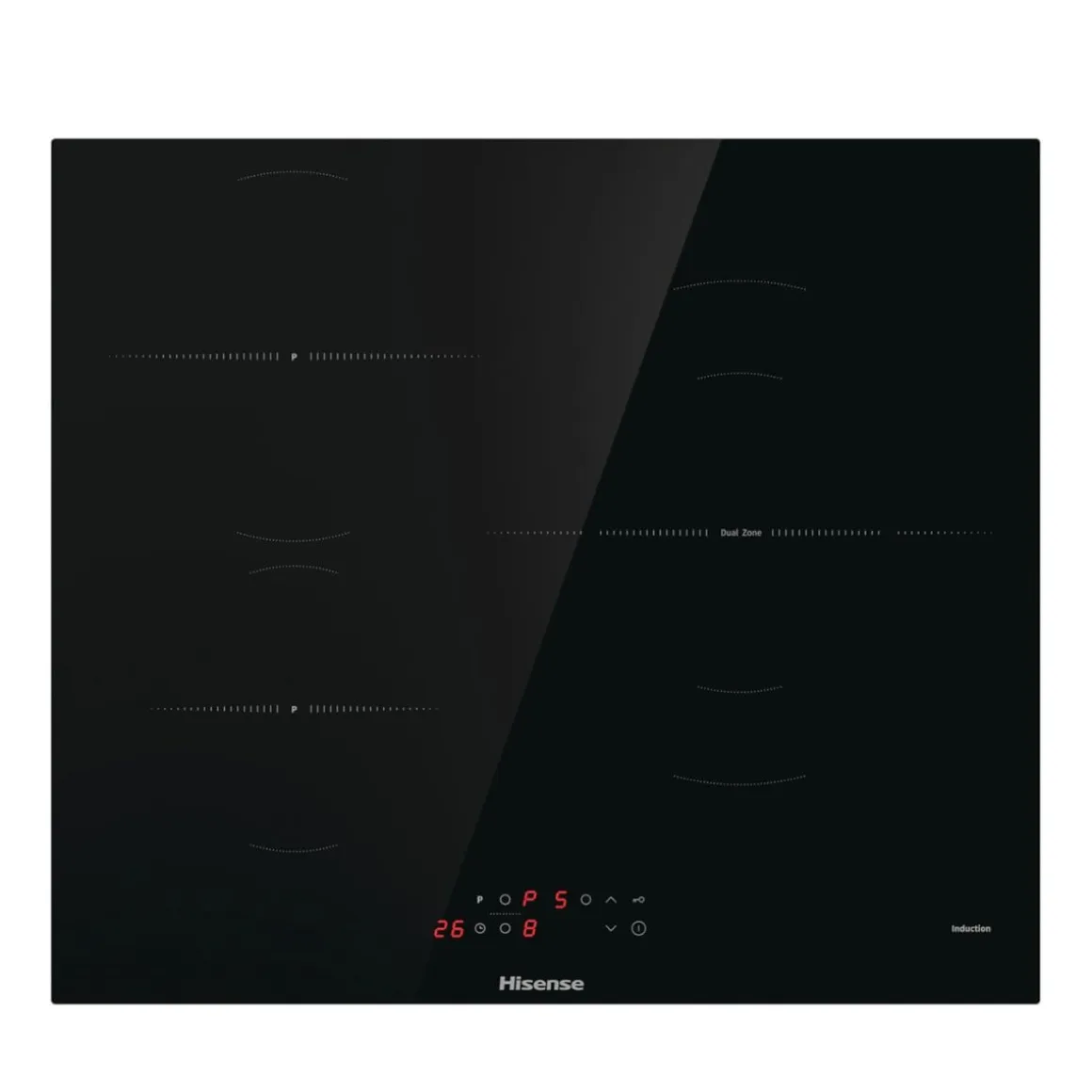 Placa de inducción Hisense HI6311BSCE 7200W 3 zonas negro 59 cm