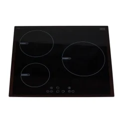Placa de inducción New Pol NW3IND.K2 3 zonas + temporizador 59 cm negro