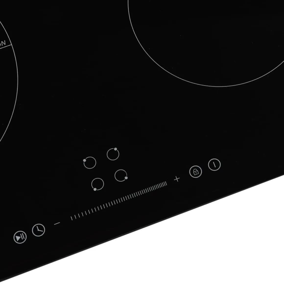 Placa de inducción VidaXL 7000W 4 zonas negro 59 cm