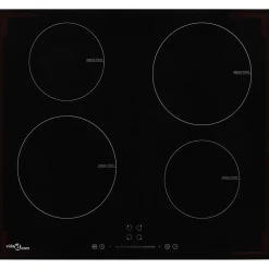 Placa de inducción VidaXL 7000W 4 zonas negro 59 cm