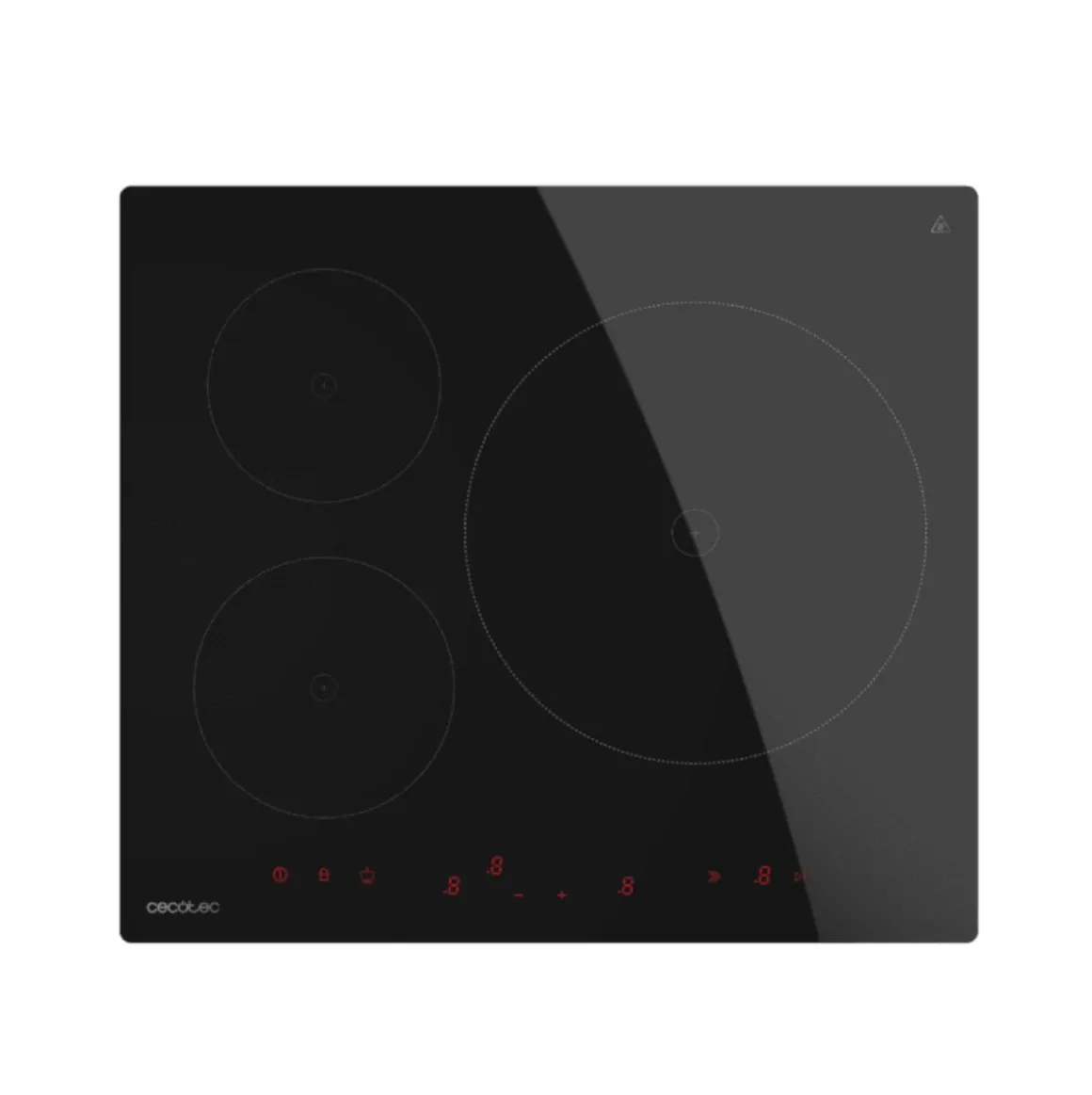 Placa inducción Cecotec Bolero Squad I 3600 7400W 3 zonas 9 potencias negro