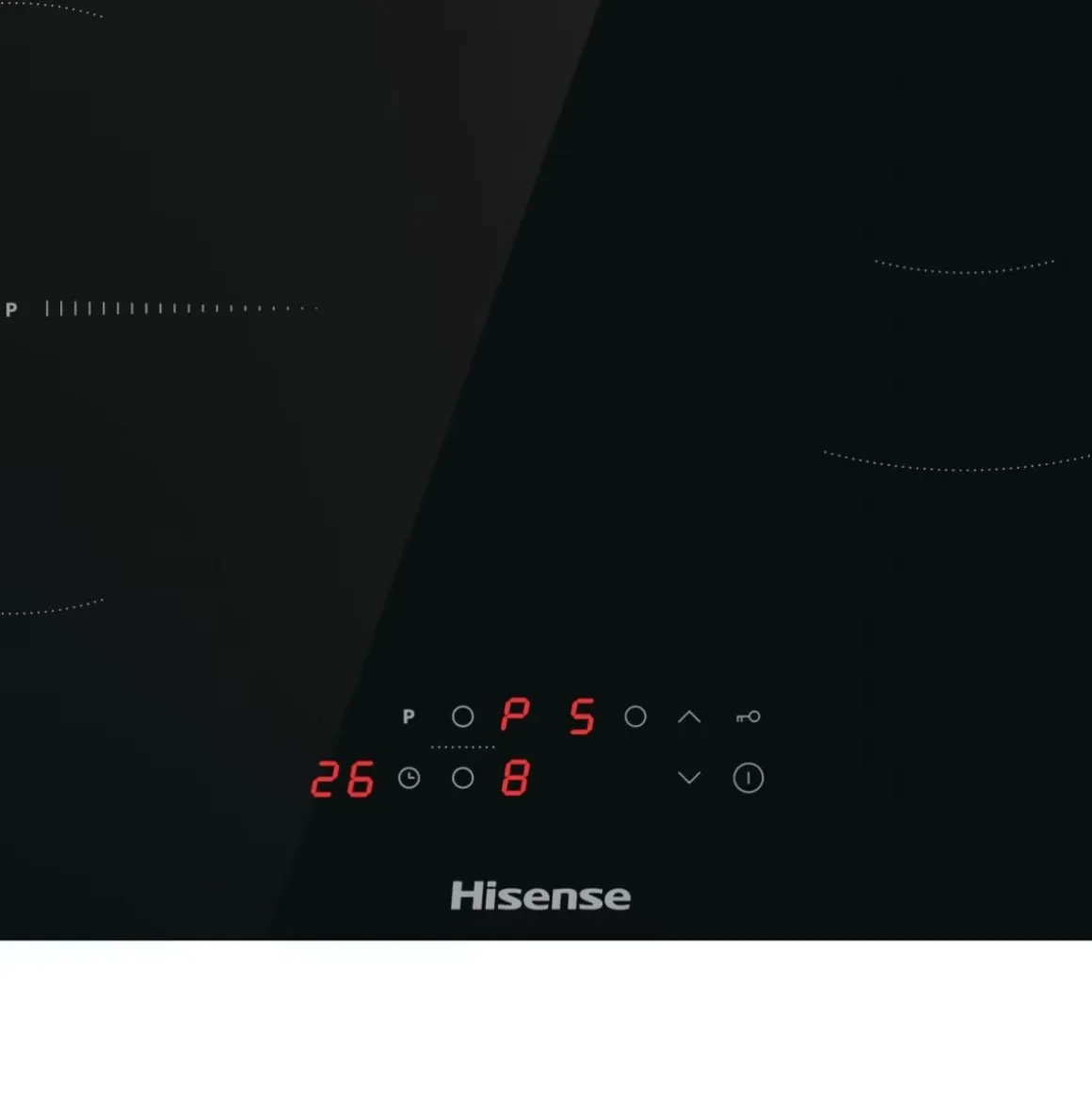Placa inducción Hisense HI6321BSCE 7100W 3 fuegos cristal negro 59 cm