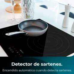 Placa vitrocerámica Cecotec Bolero Squad V 3001 5700W 3 zonas negro 58 cm