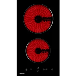 Placa vitrocerámica Infiniton VIT2FBN 2 zonas de cocción 9 niveles de potencia negro